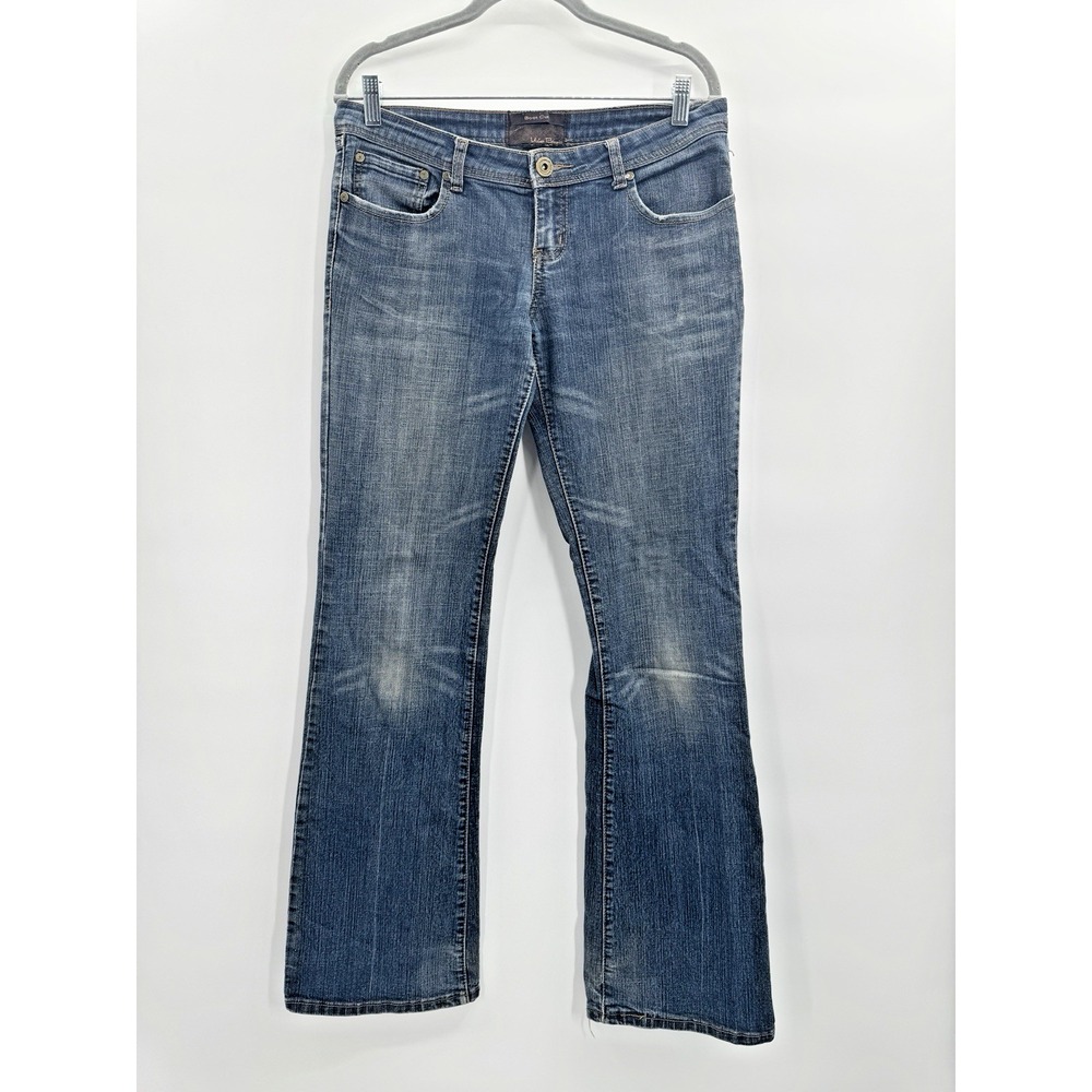 VTG 90s Y2K Low Rise Boot Cut Jeans Womens 9 30 Denim Heel Drag Retro Grunge